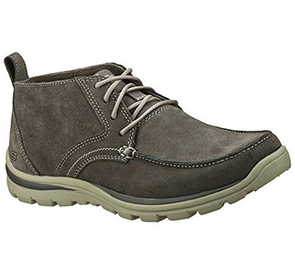 SKECHERS Men's Superior Relaxed Fit Chukka 2 Charcoal Brown Boot 10.5 D ...